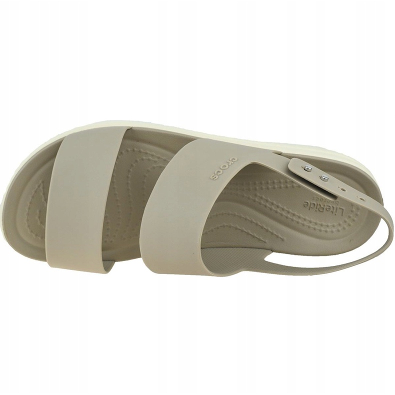 Sandały Crocs Brooklyn Low Wedge 206453-15W brązowe 2