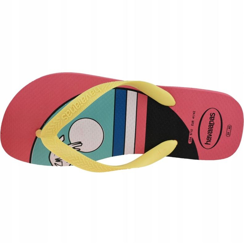 Japonki Havaianas Top Vibes 4144520-7600 różowe żółte 2