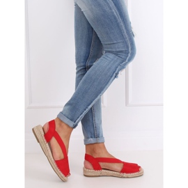 Espadryle damskie czerwone 0M815 Red 1