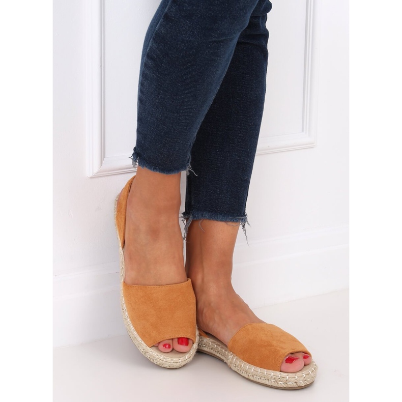 Espadryle odkryte camel 99-26A Camel brązowe 2
