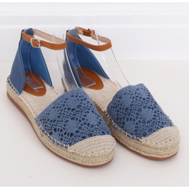 Espadryle wycięte niebieskie 3035 Blue 1
