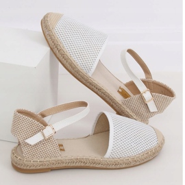 Espadryle damskie białe MB-64119 White 1