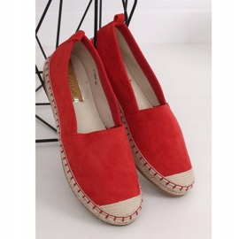 Espadryle damskie czerwone L-1068 Red 1