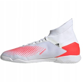 Buty halowe adidas Predator 20.3 In M EG0916 białe czerwone 2