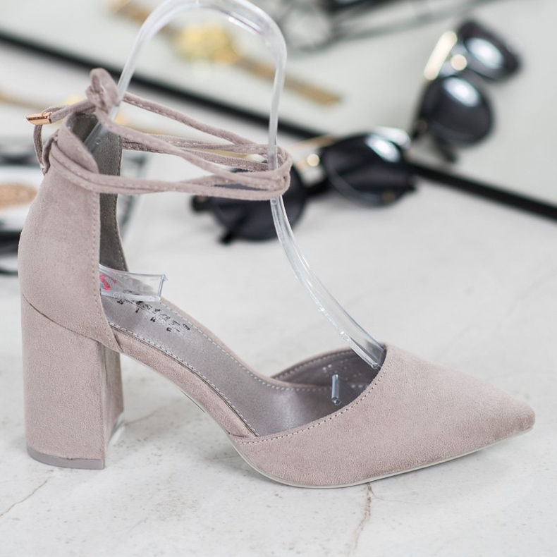 Seastar Wiązane Szare Czółenka 2