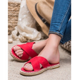 Cm Paris Casualowe Lekkie Klapki czerwone 2