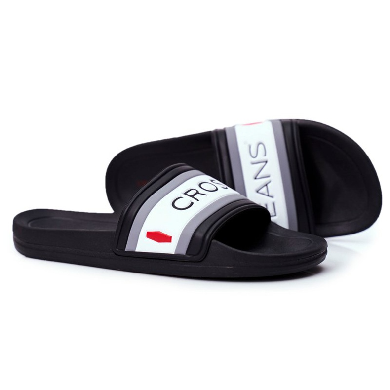 Klapki Męskie Cross Jeans Czarne FF1R4091C 1