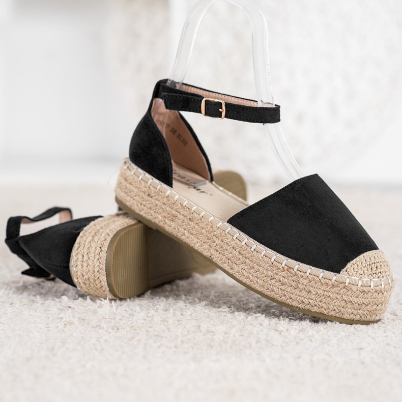 Seastar Czarne Espadryle Na Platformie 2