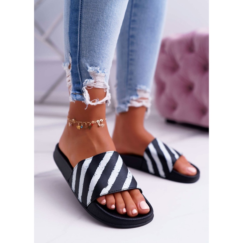 Klapki Damskie Czarne Aynna 1