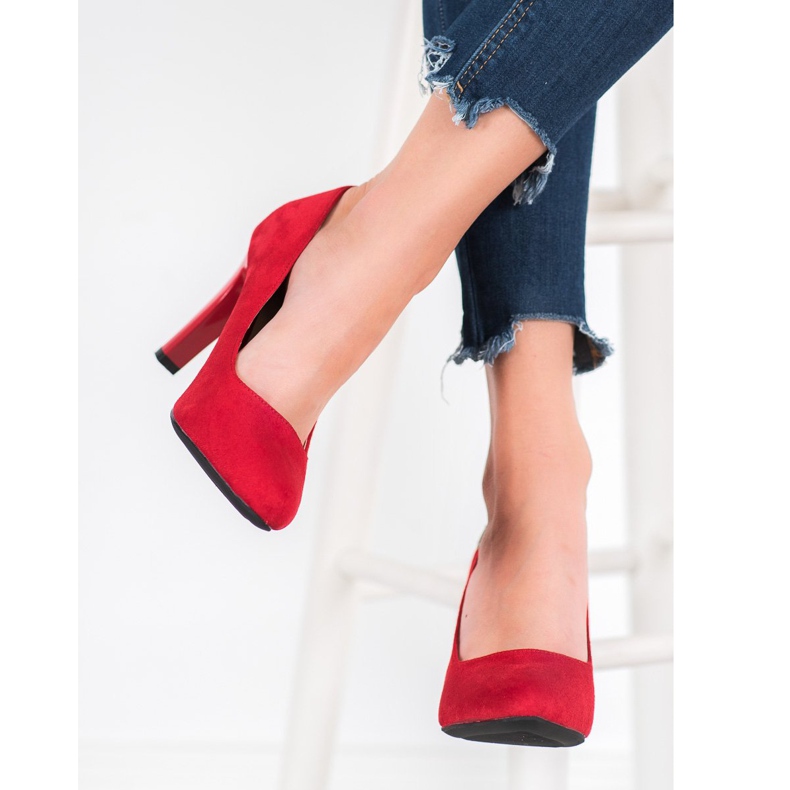 J. Star Eleganckie Czółenka czerwone 1