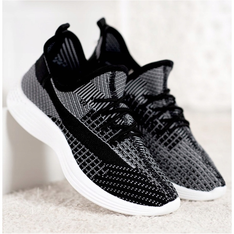 Tekstylne Buty MCKEYLOR białe czarne 2