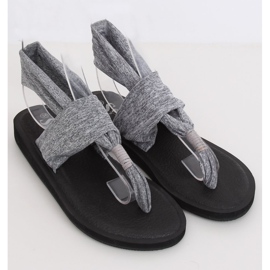 Sandałki japonki bawełniane szare DD81P Grey 1