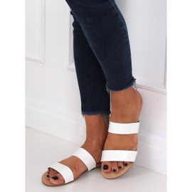 Klapki proste białe S060074 White 1