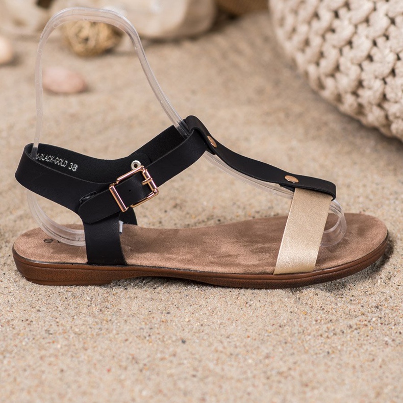 Evento Wygodne Sandałki czarne 2