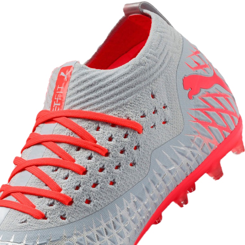 Buty piłkarskie Puma Future 4.2 Netfit Mg M 105681-01 srebrny 2
