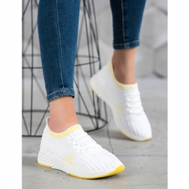 SHELOVET Wsuwane Obuwie Tekstylne białe 1