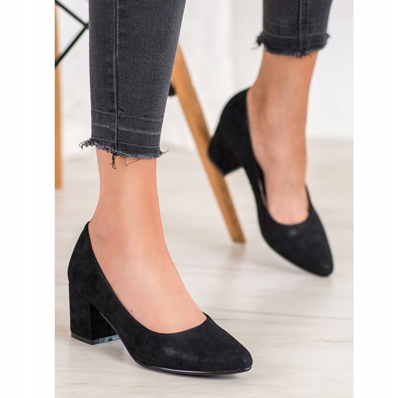 W. Potocki Klasyczne Buty Na Obcasie czarne 1