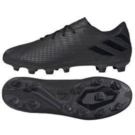 Buty piłkarskie adidas Nemeziz 19.4 FxG M F34394 czarne 3