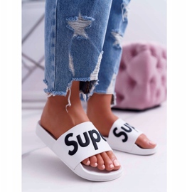 PS1 Damskie Klapki Białe Super Losaria 1