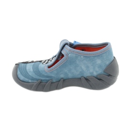Befado obuwie dziecięce 110P369 niebieskie wielokolorowe 1