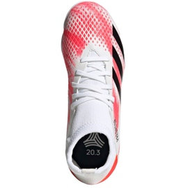 Buty piłkarskie adidas Predator 20.3 Tf Jr EG0929 białe wielokolorowe 1