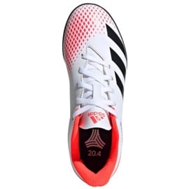 Buty piłkarskie adidas Predator 20.4 FxG Jr EG0933 białe wielokolorowe 1
