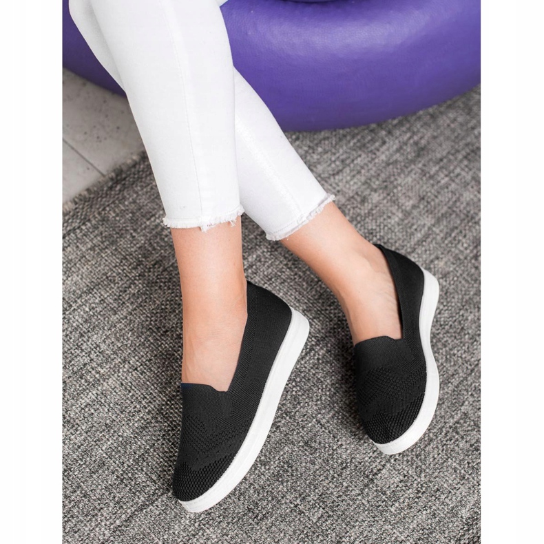 Via Giulia  Slipony Na Platformie czarne 2