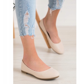 Diamantique Beżowe Balerinki beżowy 2