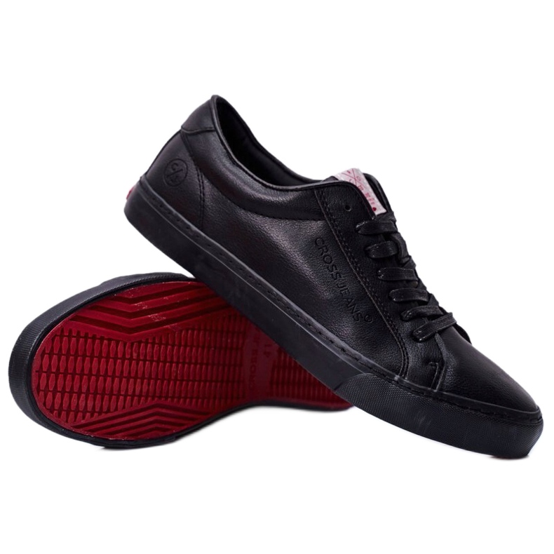 Trampki Męskie Cross Jeans Czarne FF1R4034C 2