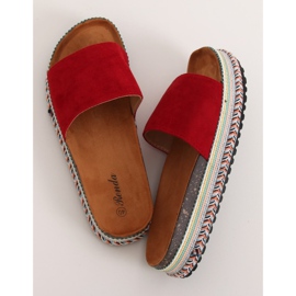 Klapki damskie czerwone BQ-50 Red 1