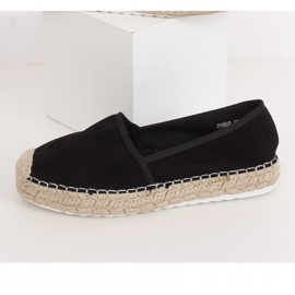 Espadryle damskie czarne JH90P Black 1