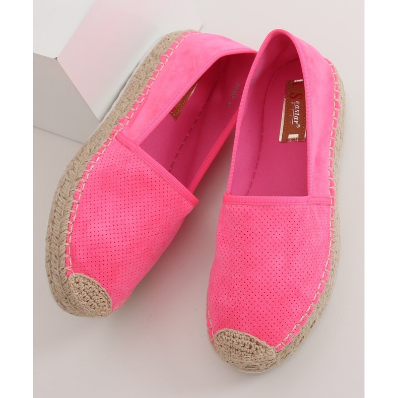 Espadryle damskie różowe JH90P Flu Fuchsia 1