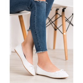 Small Swan Plecione Baleriny białe 1