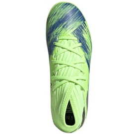 Buty piłkarskie adidas Nemziz 19.3 Tf Jr FV4006 zielone wielokolorowe 2