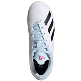 Buty halowe adidas X 19.4 In Jr EF1624 białe wielokolorowe 1