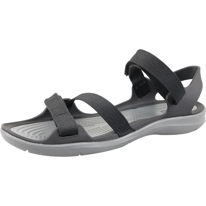 Sandały Crocs Swiftwater Webbing Sandal W 204804-001 czarne szare 1