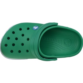 Klapki Crocs Crocband Clog K Jr 204537-3TV szare zielone 2