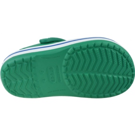 Klapki Crocs Crocband Clog K Jr 204537-3TV szare zielone 3