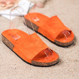 Renda Pomarańczowe Klapki 2