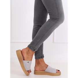 Klapki damskie szare G-576 Grey 2