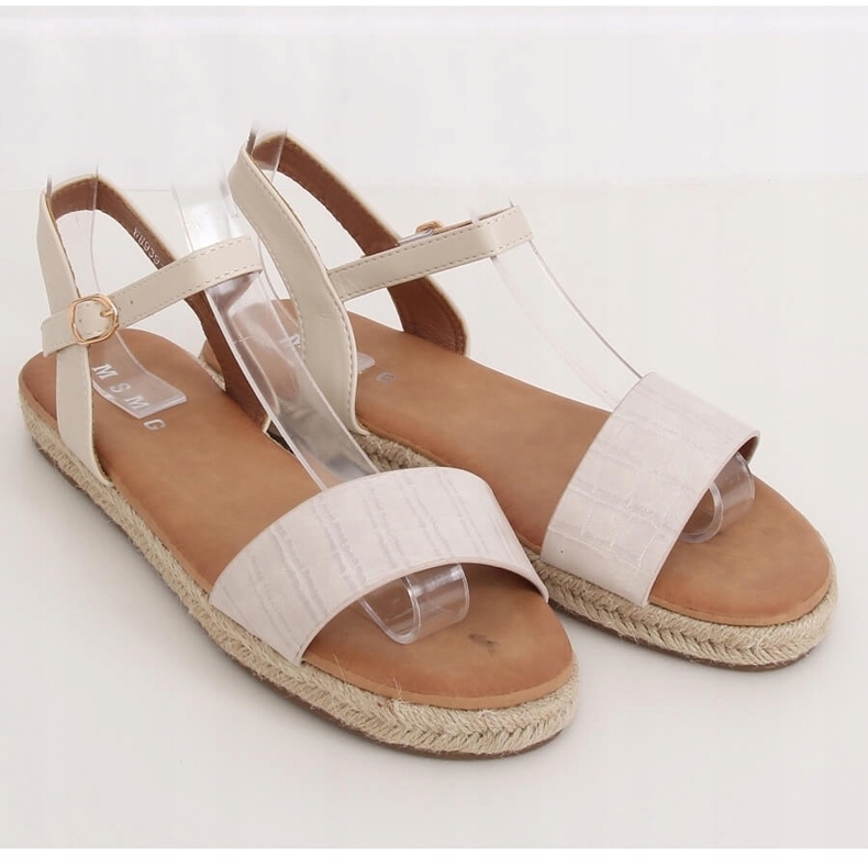 Sandałki espadryle beżowe WH939 Beige beżowy 1