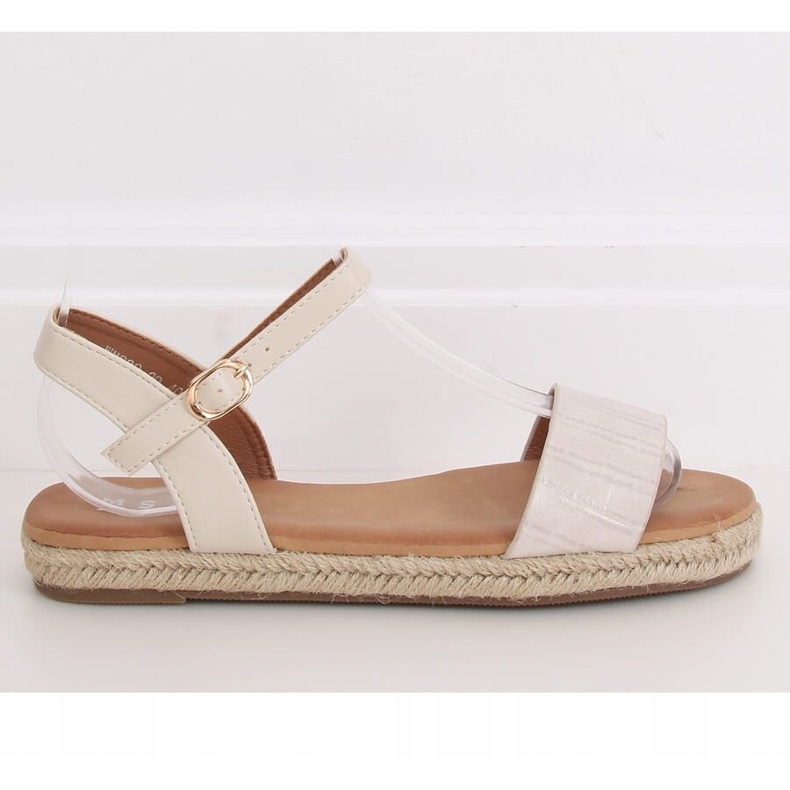 Sandałki espadryle beżowe WH939 Beige beżowy 2