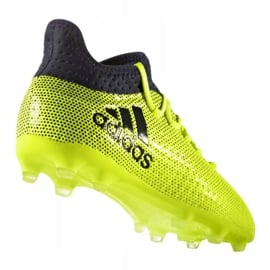 Buty piłkarskie adidas X 17.1 Jr S82297 wielokolorowe zielone 1