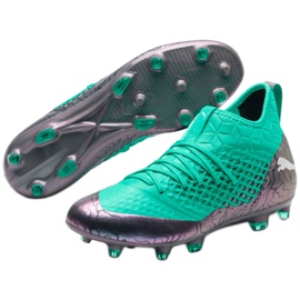 Buty piłkarskie Puma Future 2.3 Netfit Fg Ag Color Shift M 104832 01 zielone 3
