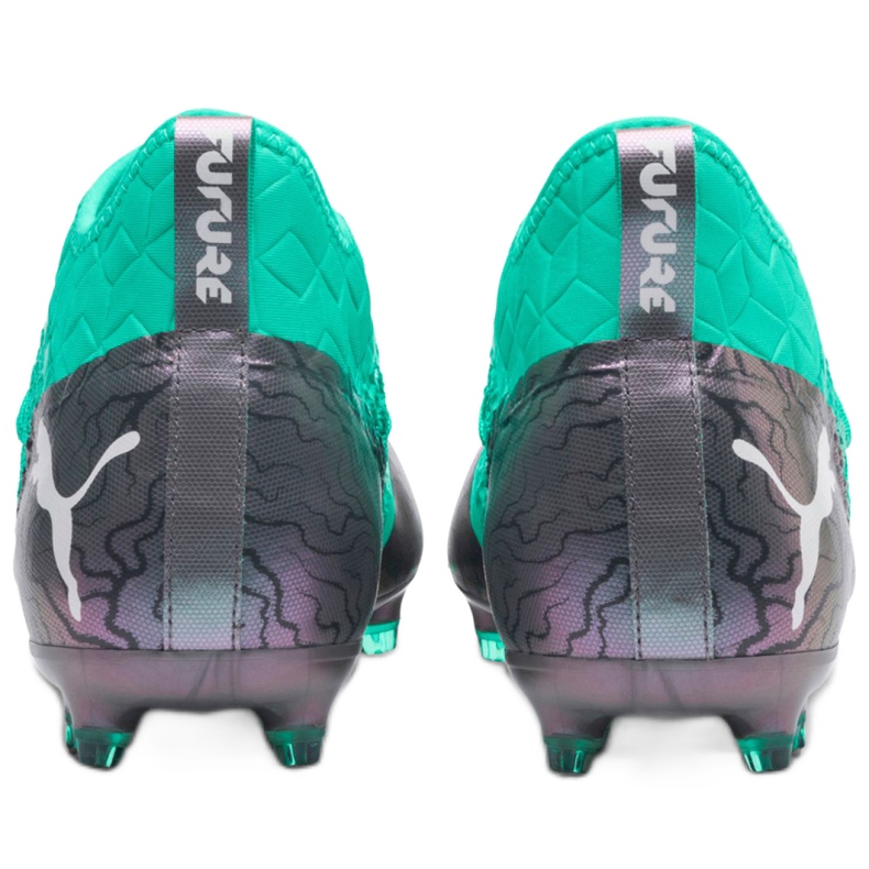 Buty piłkarskie Puma Future 2.3 Netfit Fg Ag Color Shift M 104832 01 zielone 4