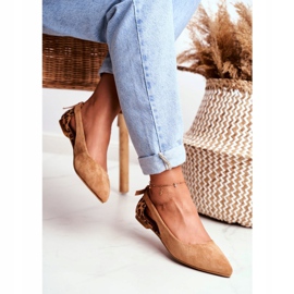 Lu Boo Baleriny W Szpic Zamsz Camel Better brązowe 2