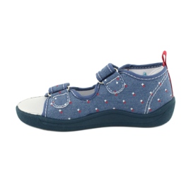 American Club American sandałki buty dziecięce wkładka skórzana TEN28 czerwone niebieskie żółte 1