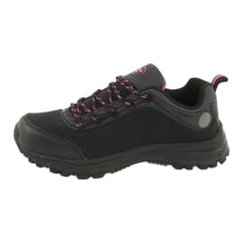Buty sportowe softshell wodoodporne American Club HL05 czarne różowe 1