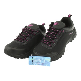 Buty sportowe softshell wodoodporne American Club HL05 czarne różowe 4