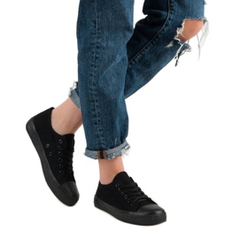 SHELOVET Czarne Trampki 1